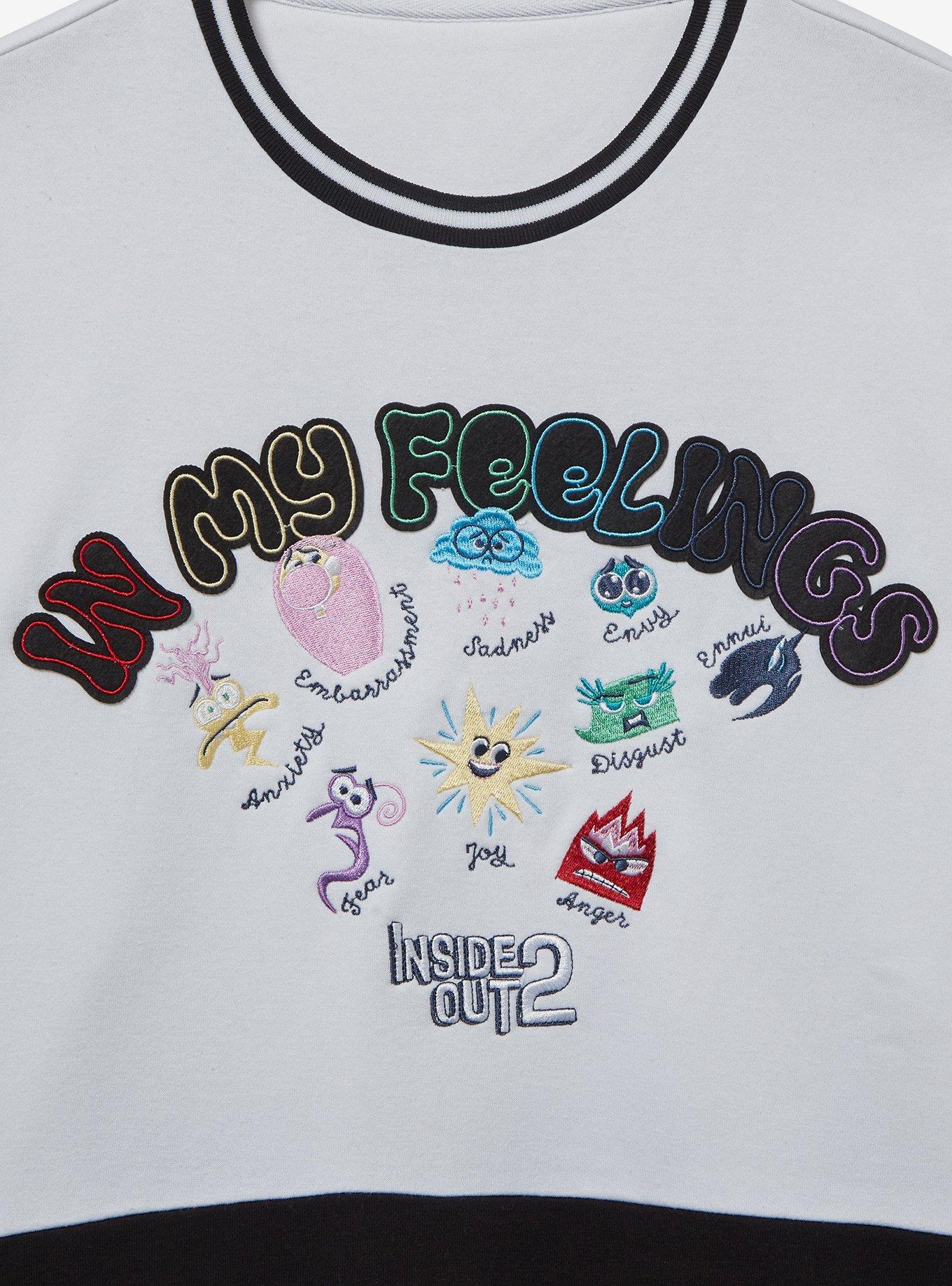 Disney Pixar Inside Out 2 In My Feelings Panel Crewneck - BoxLunch Exclusive, MULTI, alternate