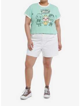 Animal Crossing: New Horizons Leif Ringer Girls Crop T-Shirt Plus Size, , hi-res