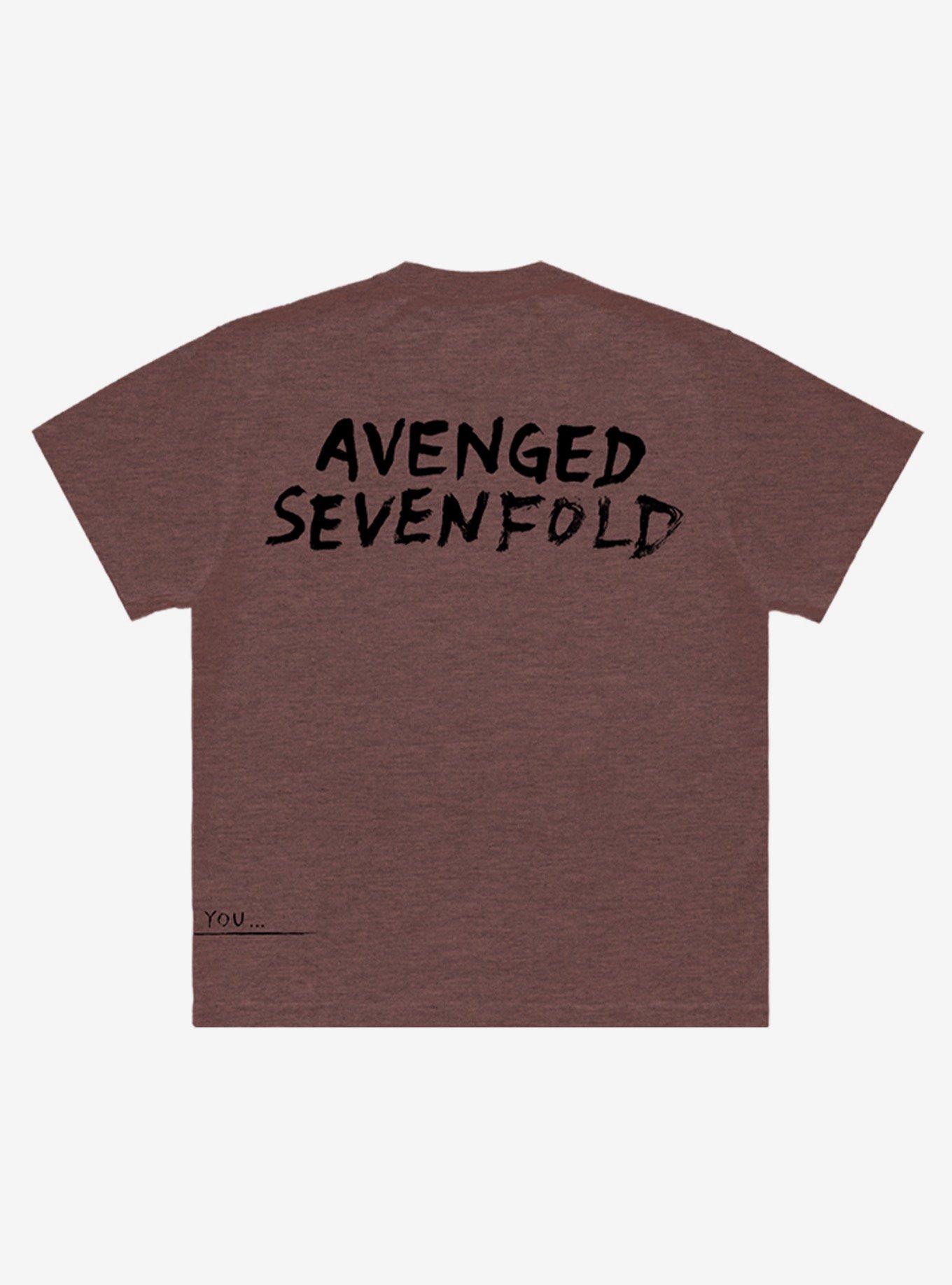 Avenged Sevenfold We Love T-Shirt, BROWN, alternate