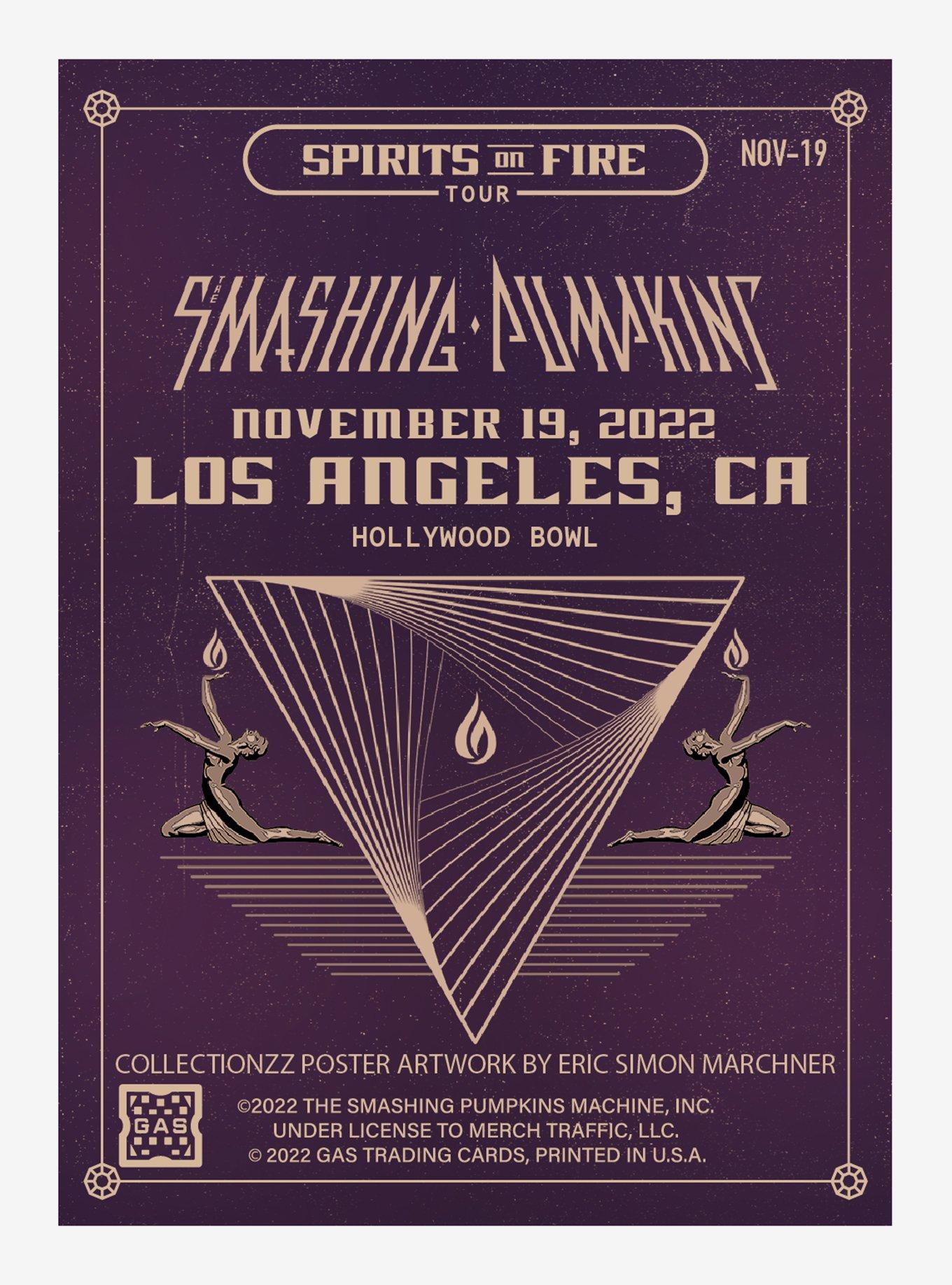 The Smashing Pumpkins Spirits On Fire 2022 Tour Hollywood Bowl Collectible Card, , hi-res