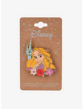 Disney Tangled Rapunzel Tower Floral Enamel Pin — BoxLunch Exclusive, , hi-res