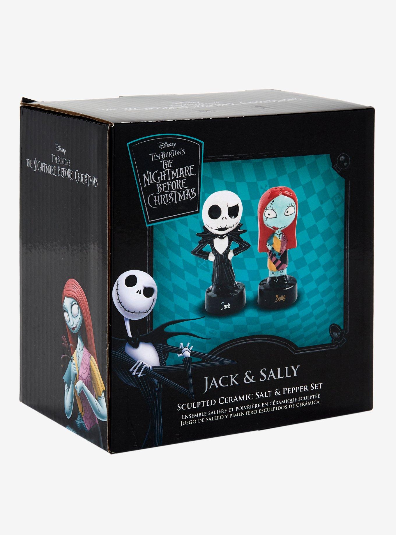Disney The Nightmare Before Christmas Jack and Sally Salt & Pepper Shakers, , alternate