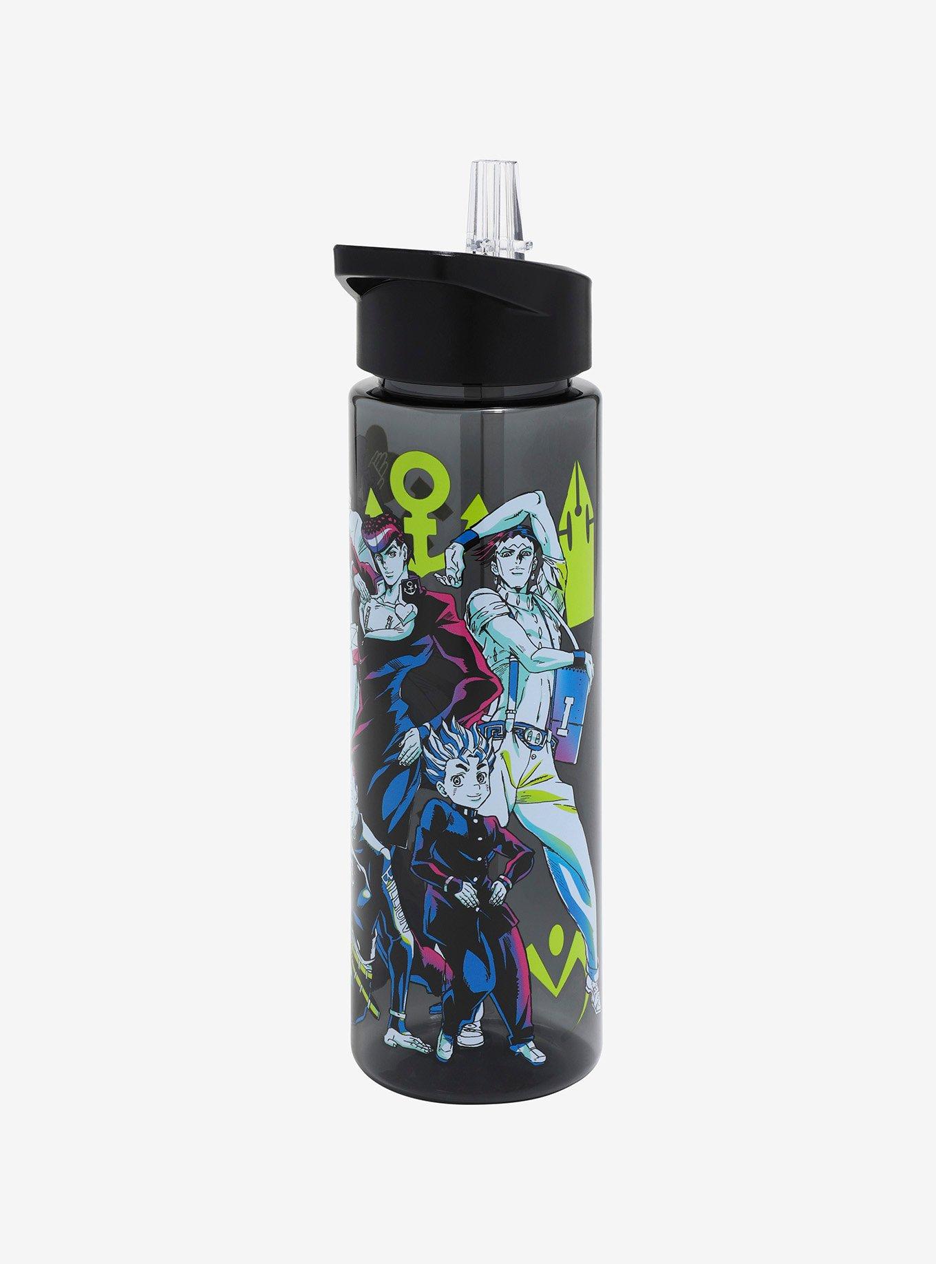 JoJo's Bizarre Adventure Group Water Bottle and Straw, , alternate