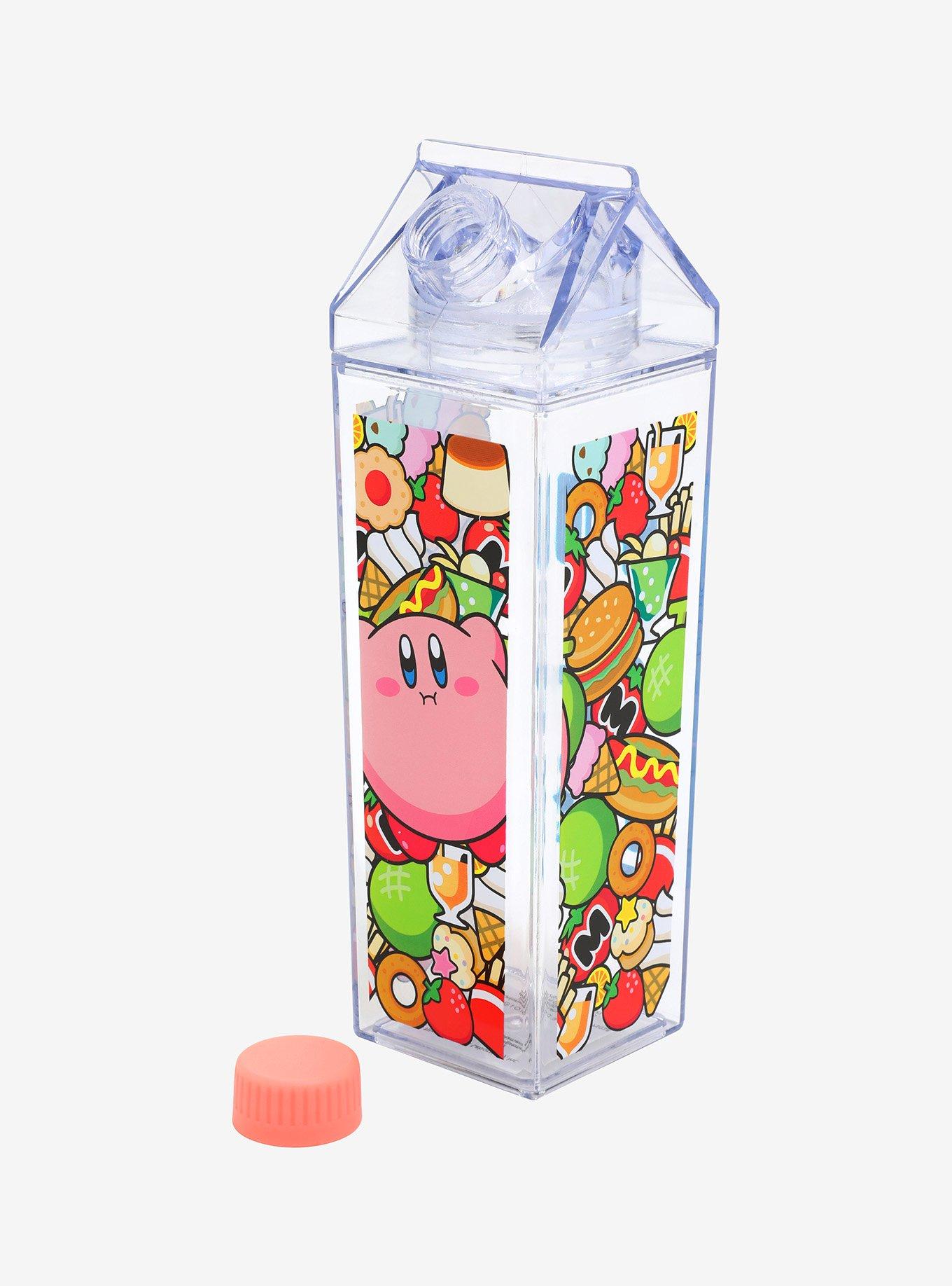 Nintendo Kirby Foods Milk Carton Water Bottle