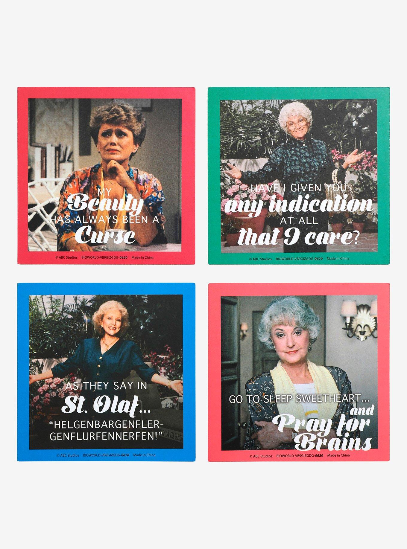 Golden Girls Quote Coaster Set, , alternate
