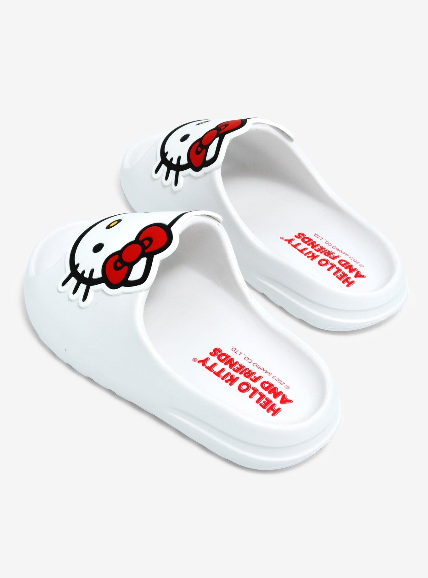 Hello Kitty White Slides, , hi-res