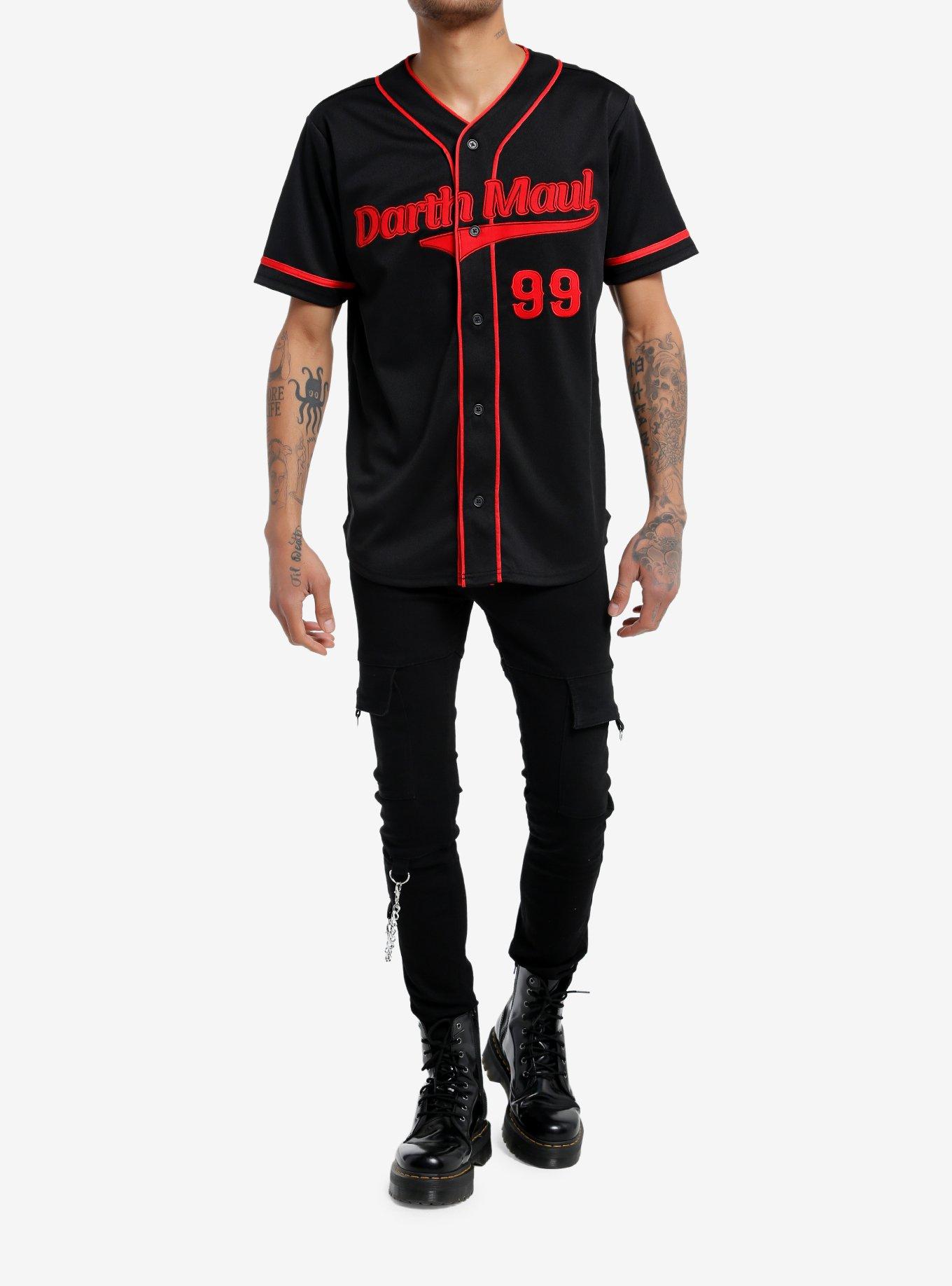 Our Universe Star Wars Darth Maul Baseball Jersey, BLACK, alternate