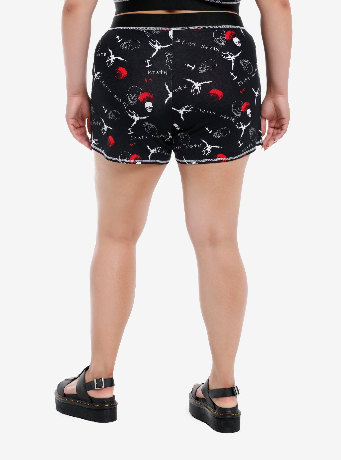 Death Note Ryuk Lounge Shorts Plus Size, BLACK, alternate