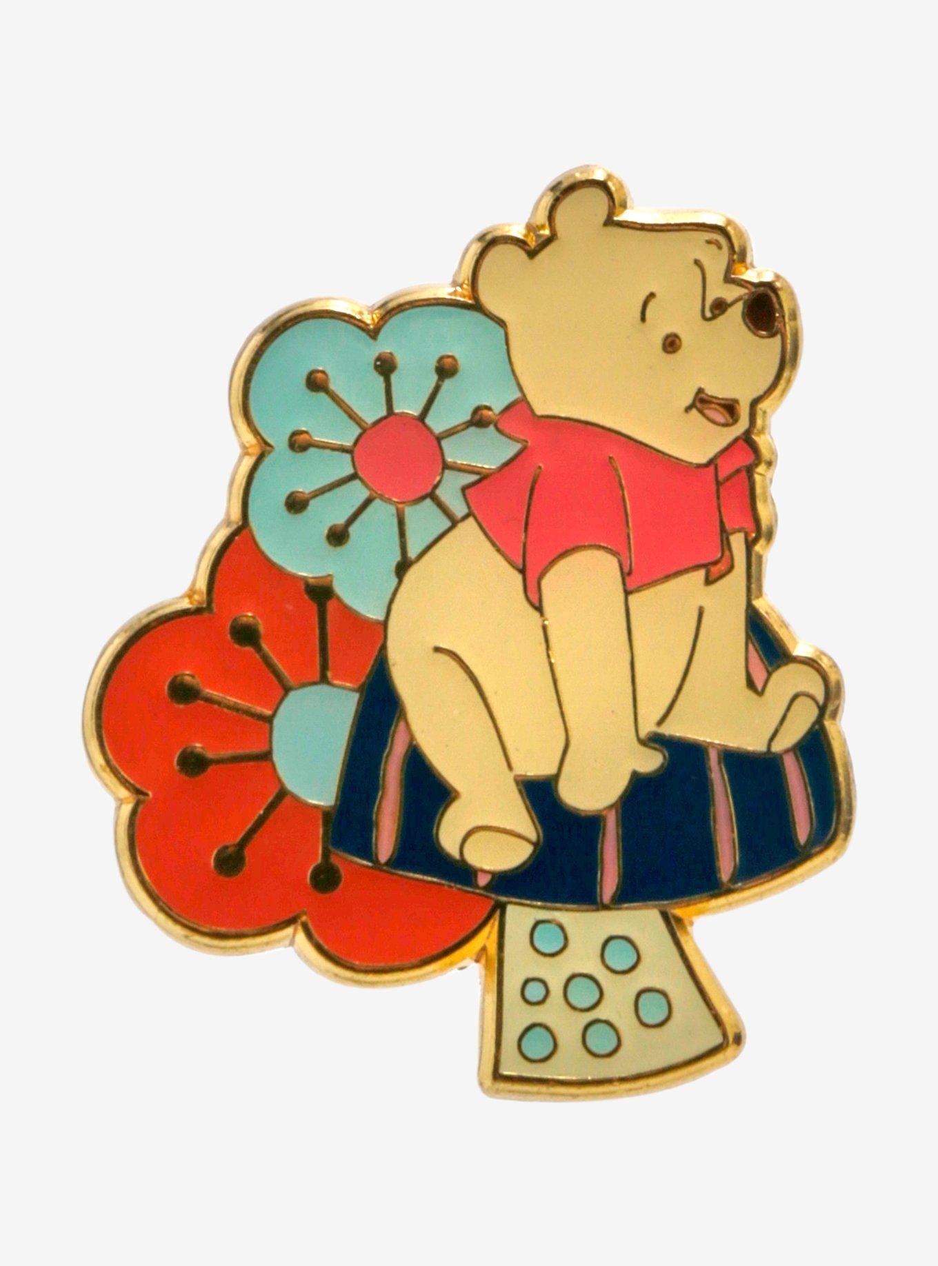 Disney Winnie the Pooh Floral Pooh Bear Enamel Pin - BoxLunch Exclusive