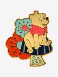 Disney Winnie the Pooh Floral Pooh Bear Enamel Pin - BoxLunch Exclusive, , alternate