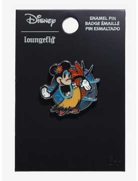 Loungefly Disney Minnie Mouse Floral Hula Stained Glass Enamel Pin - BoxLunch Exclusive, , hi-res
