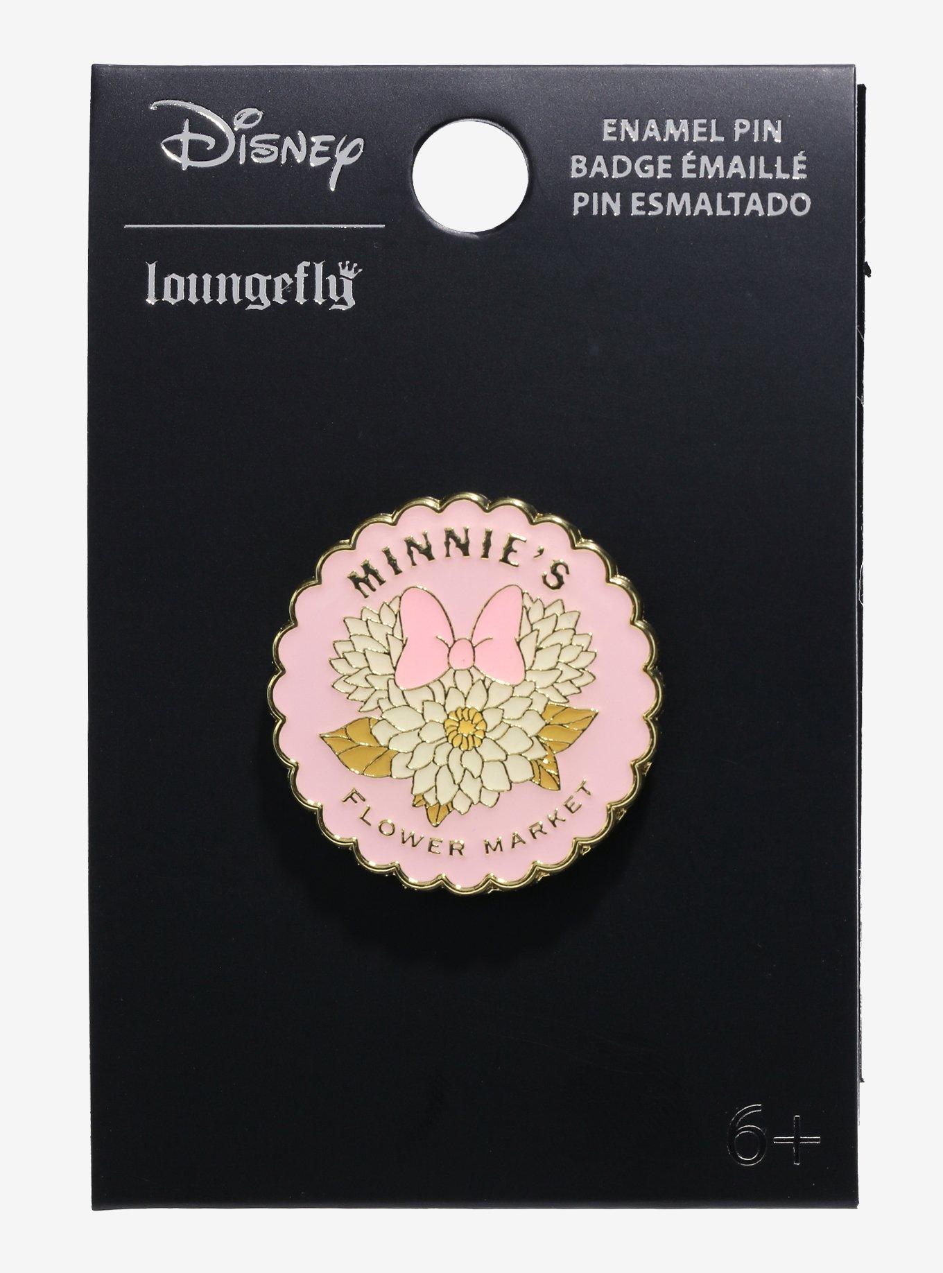 Loungefly Disney Minnie Mouse Minnie's Flower Market Enamel Pin — BoxLunch Exclusive