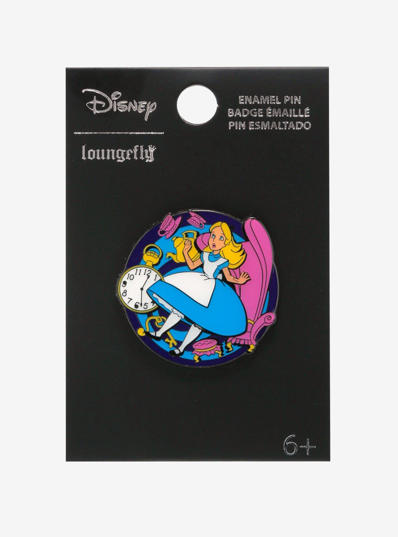 Loungefly Disney Alice in Wonderland Alice Falling Enamel Pin — BoxLunch Exclusive, , alternate