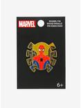 Marvel Spider-Man Portrait Stained Glass Enamel Pin — BoxLunch Exclusive, , alternate