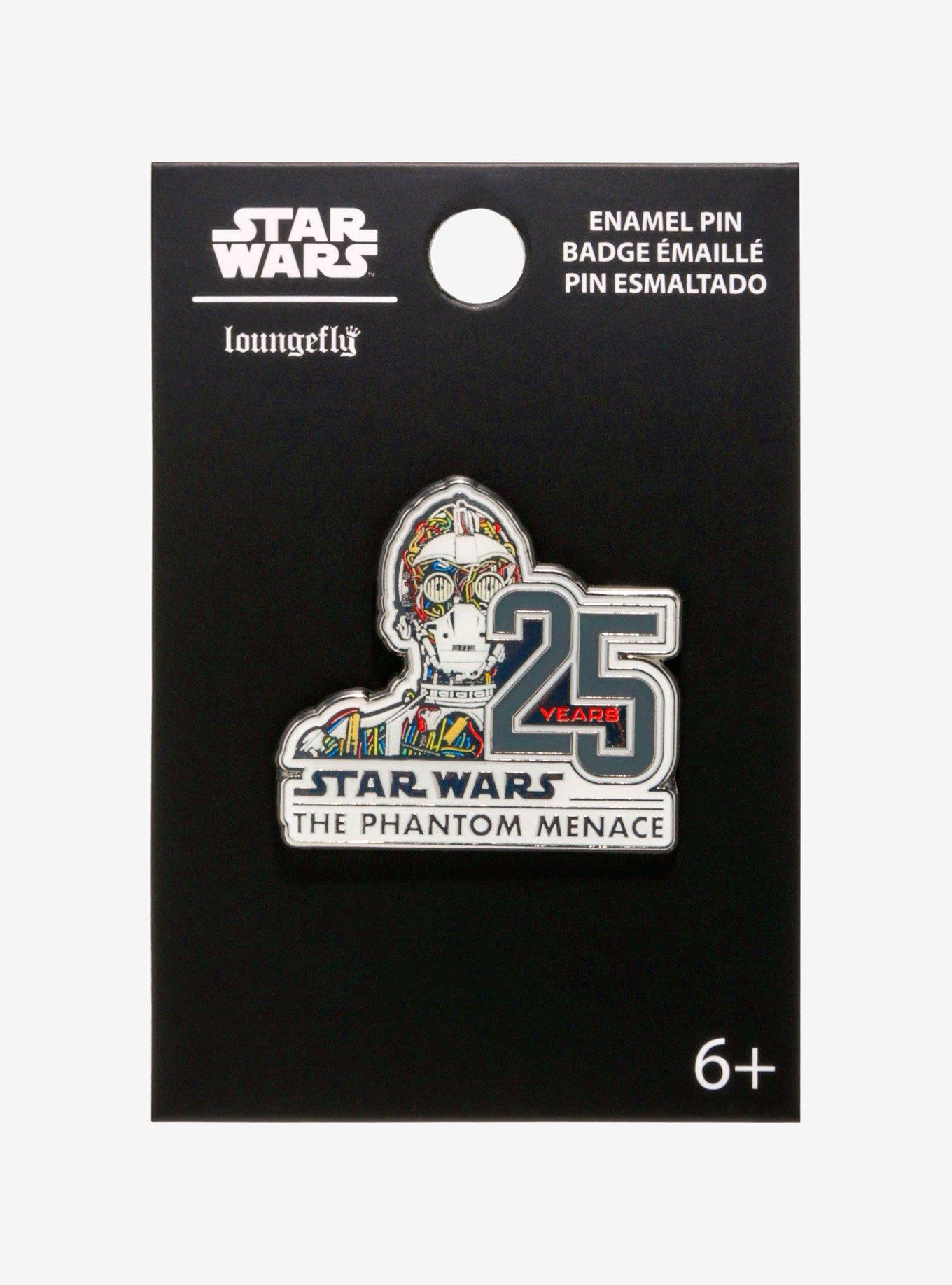 Loungefly Star Wars: Episode I - The Phantom Menace 25th Anniversary Enamel Pin — BoxLunch Exclusive, , alternate