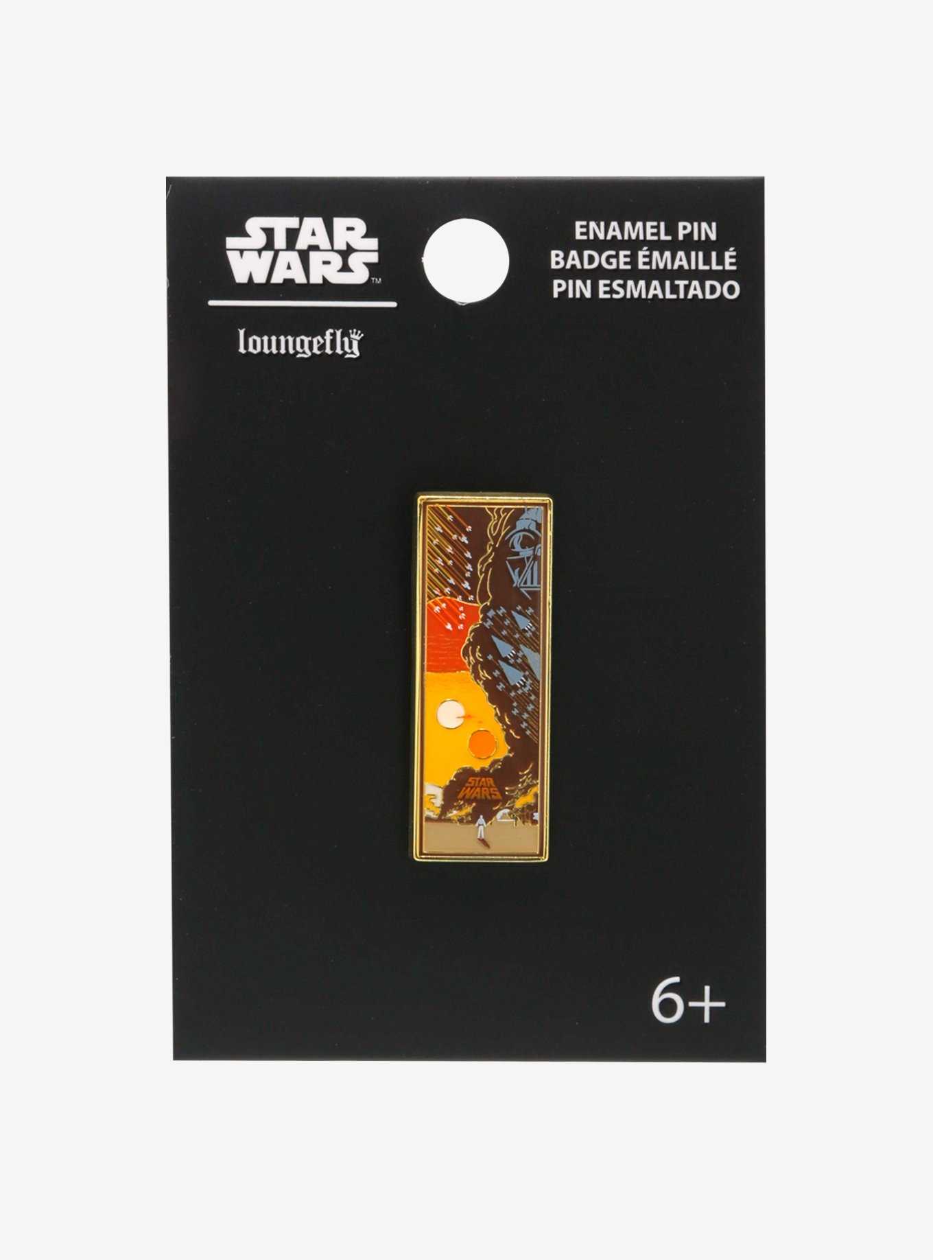 Loungefly Star Wars Darth Vader Vertical Scenic Enamel Pin — BoxLunch Exclusive, , hi-res