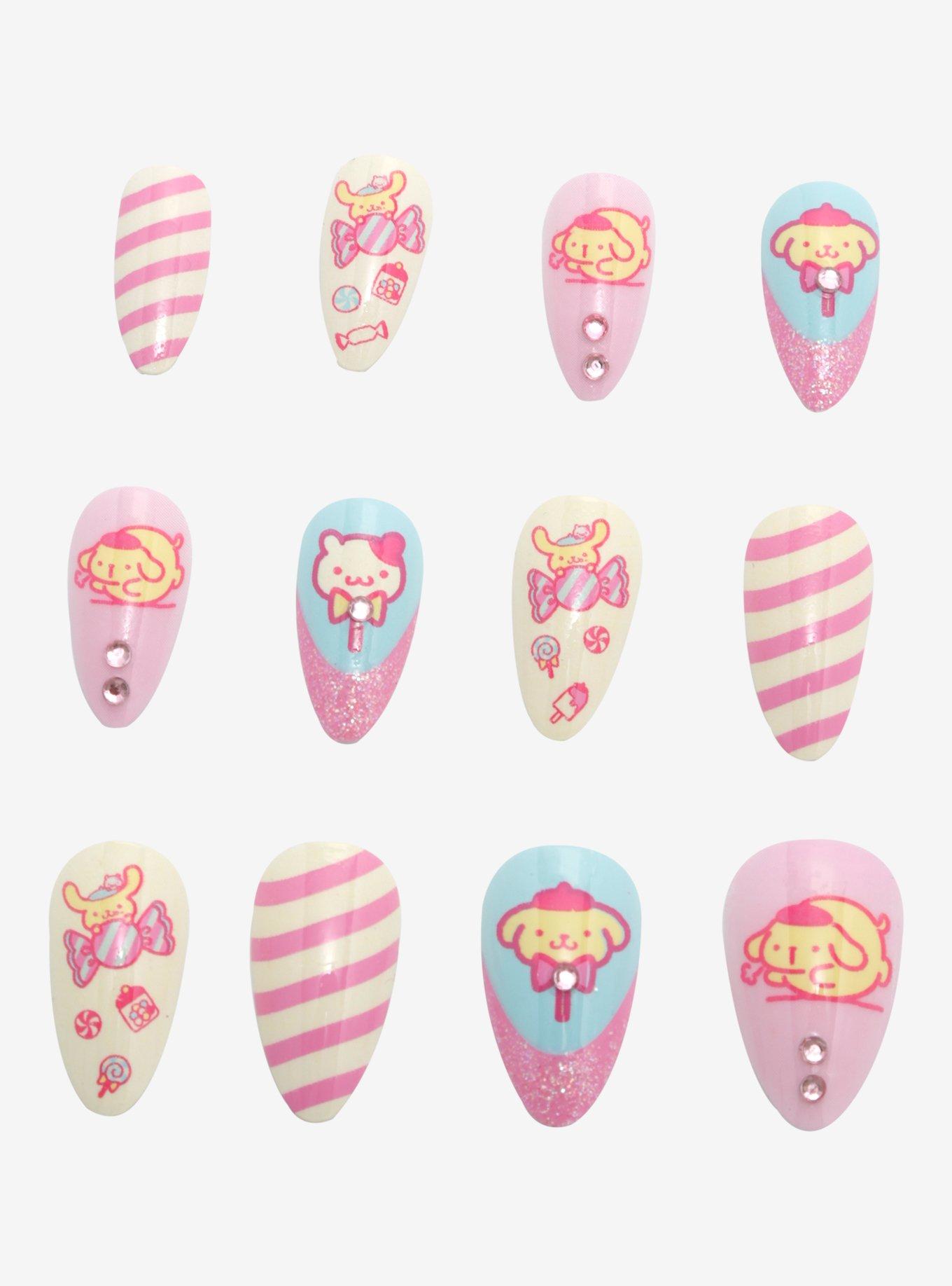 Pompompurin Sweets Faux Nail Set, , alternate