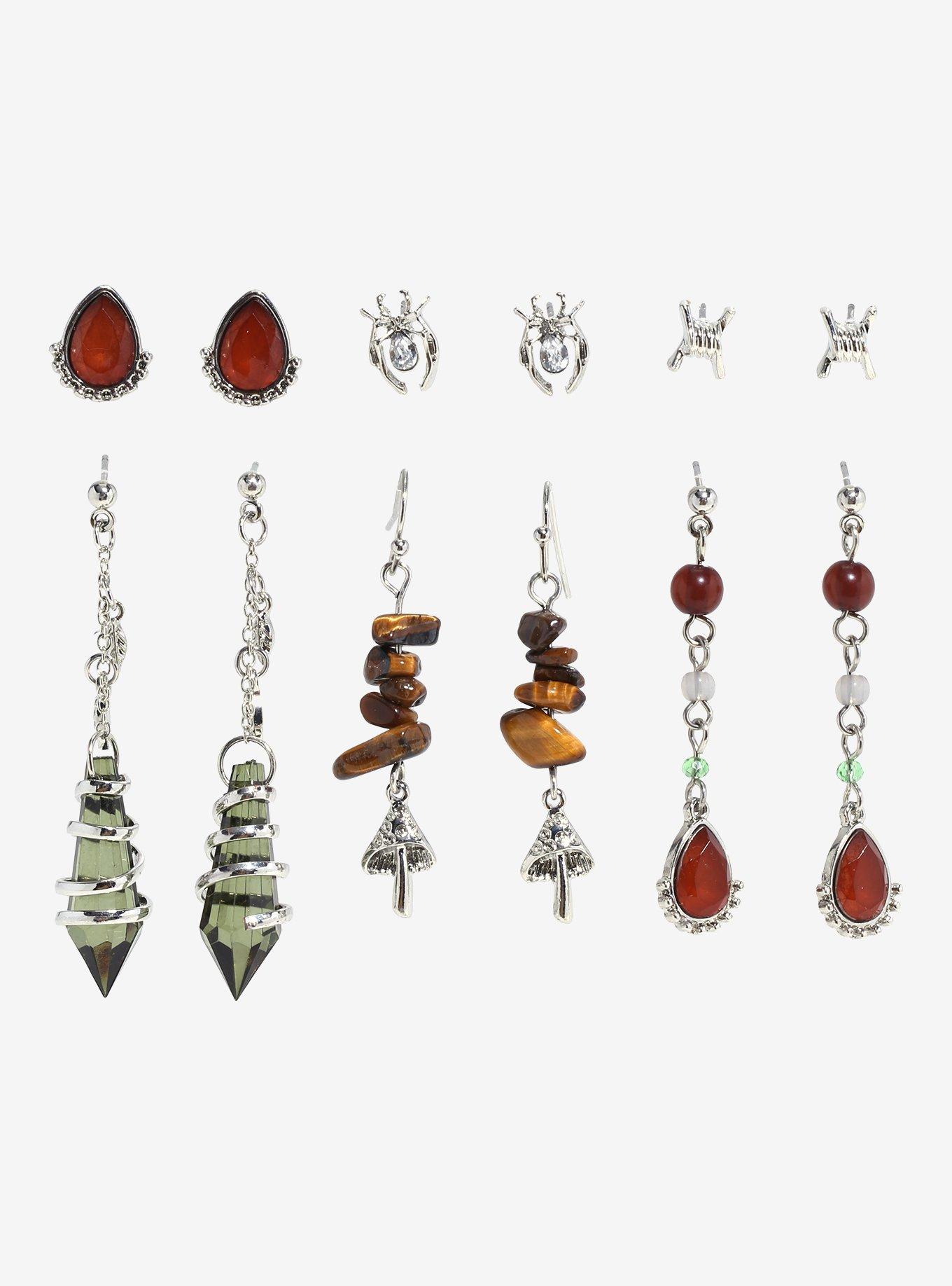 Thorn & Fable Spider Jewel Earring Set