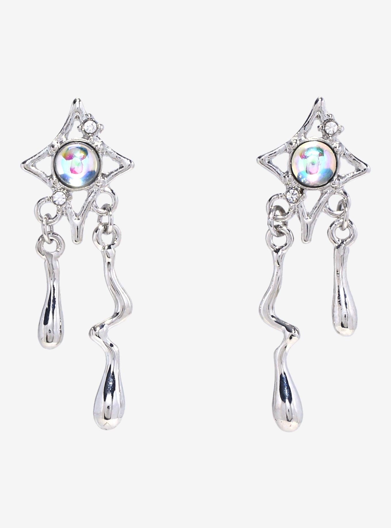 Social Collision Star Drip Drop Earrings, , hi-res