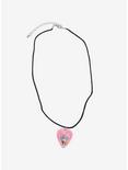 Sweet Society Cat Angel Guitar Pick Cord Necklace, , alternate