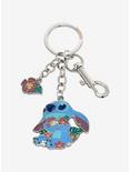 Loungefly Disney Lilo & Stitch Floral Stitch Multi-Charm Keychain - BoxLunch Exclusive, , alternate