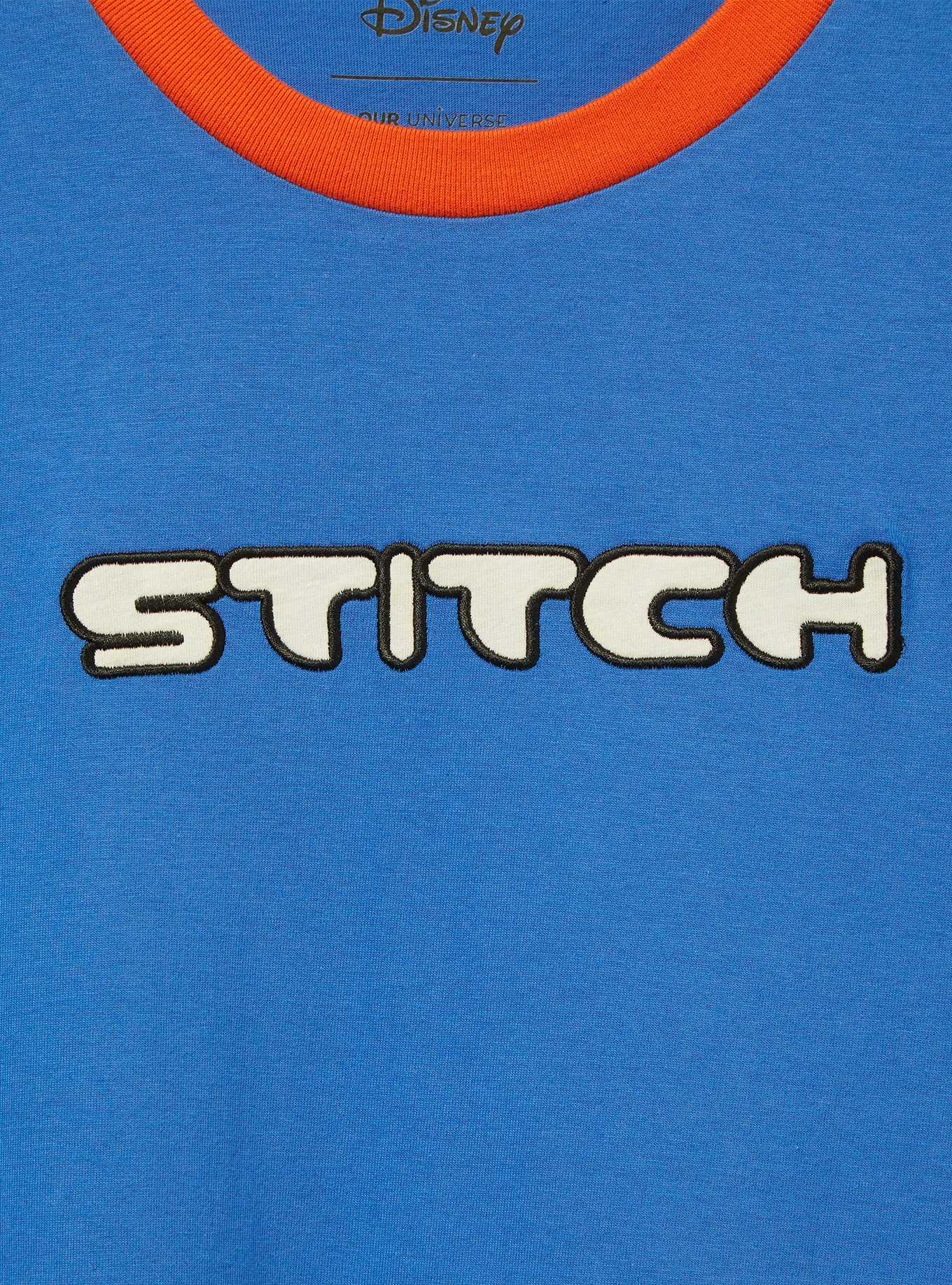 Disney Lilo & Stitch Surfing Stitch Ringer T-Shirt - BoxLunch Exclusive, , hi-res
