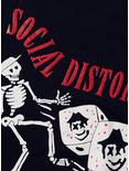 Social Distortion Skelly Glitter Logo Boyfriend Fit Girls T-Shirt, BLACK, alternate