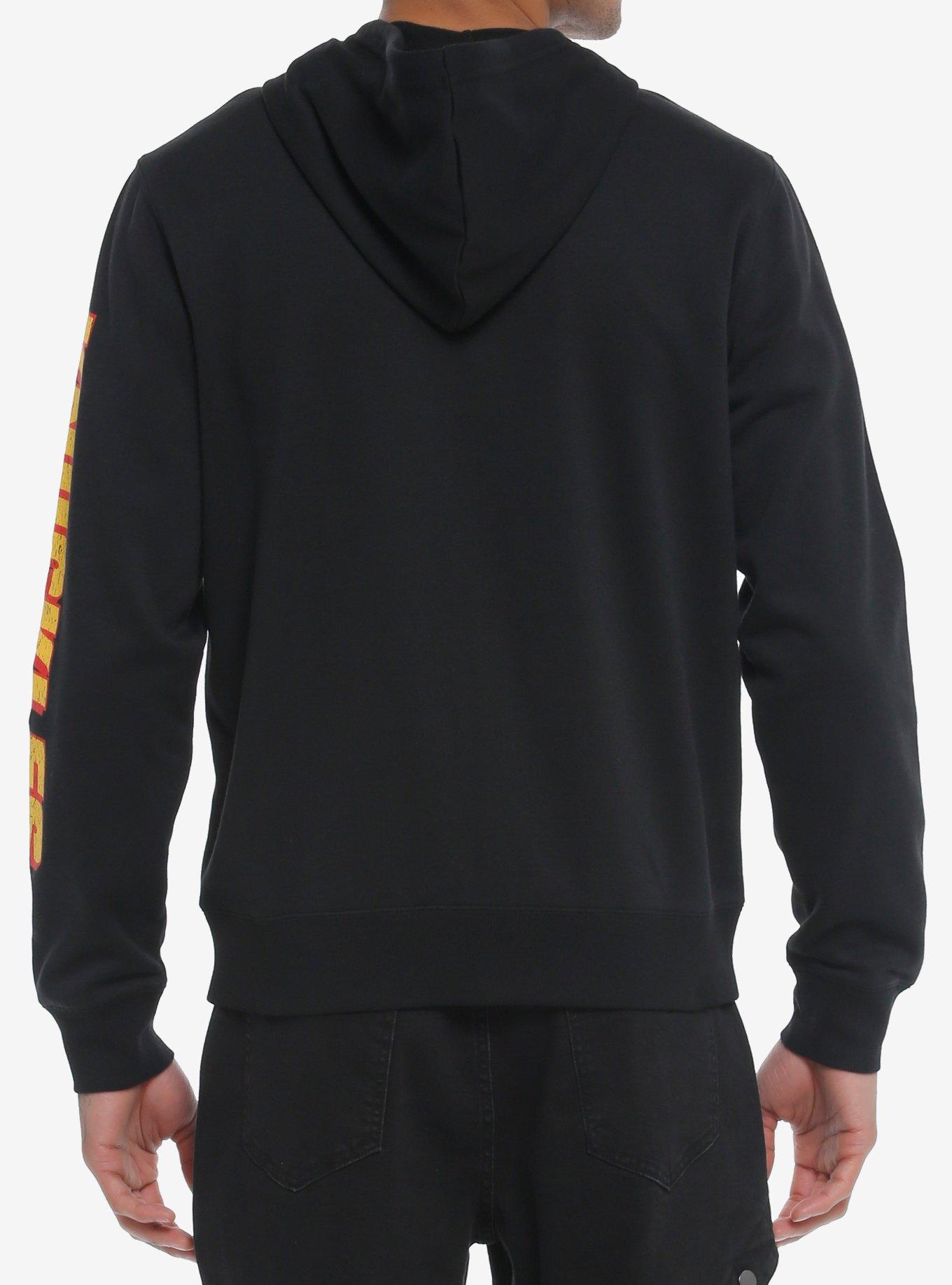 Sonic The Hedgehog Knuckles Vintage Japanese Hoodie, BLACK, alternate