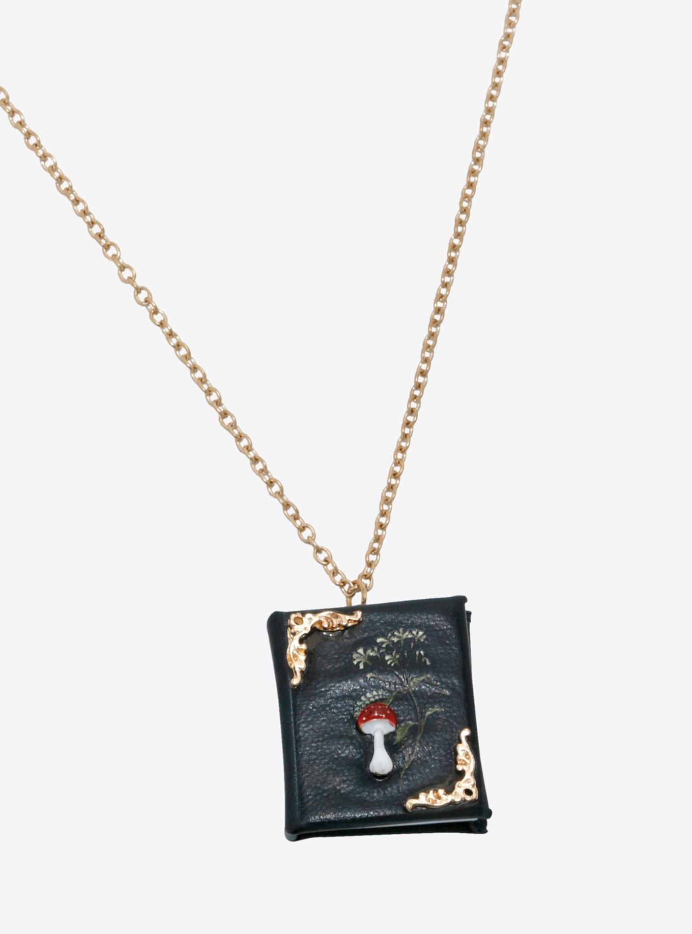 Thorn & Fable Cottage Book Pendant Necklace, , alternate