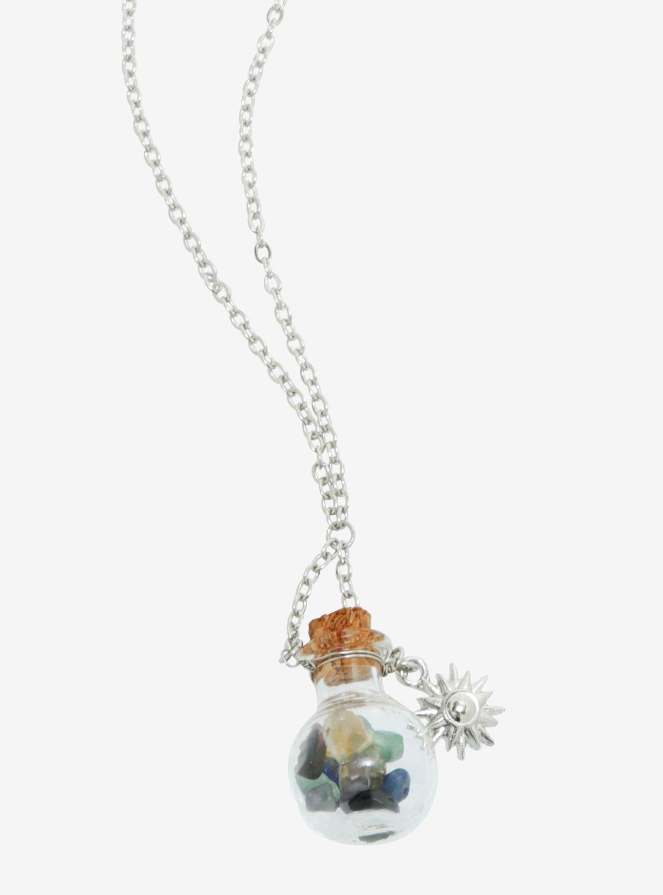 Thorn & Fable Crystal Bottle Necklace, , alternate