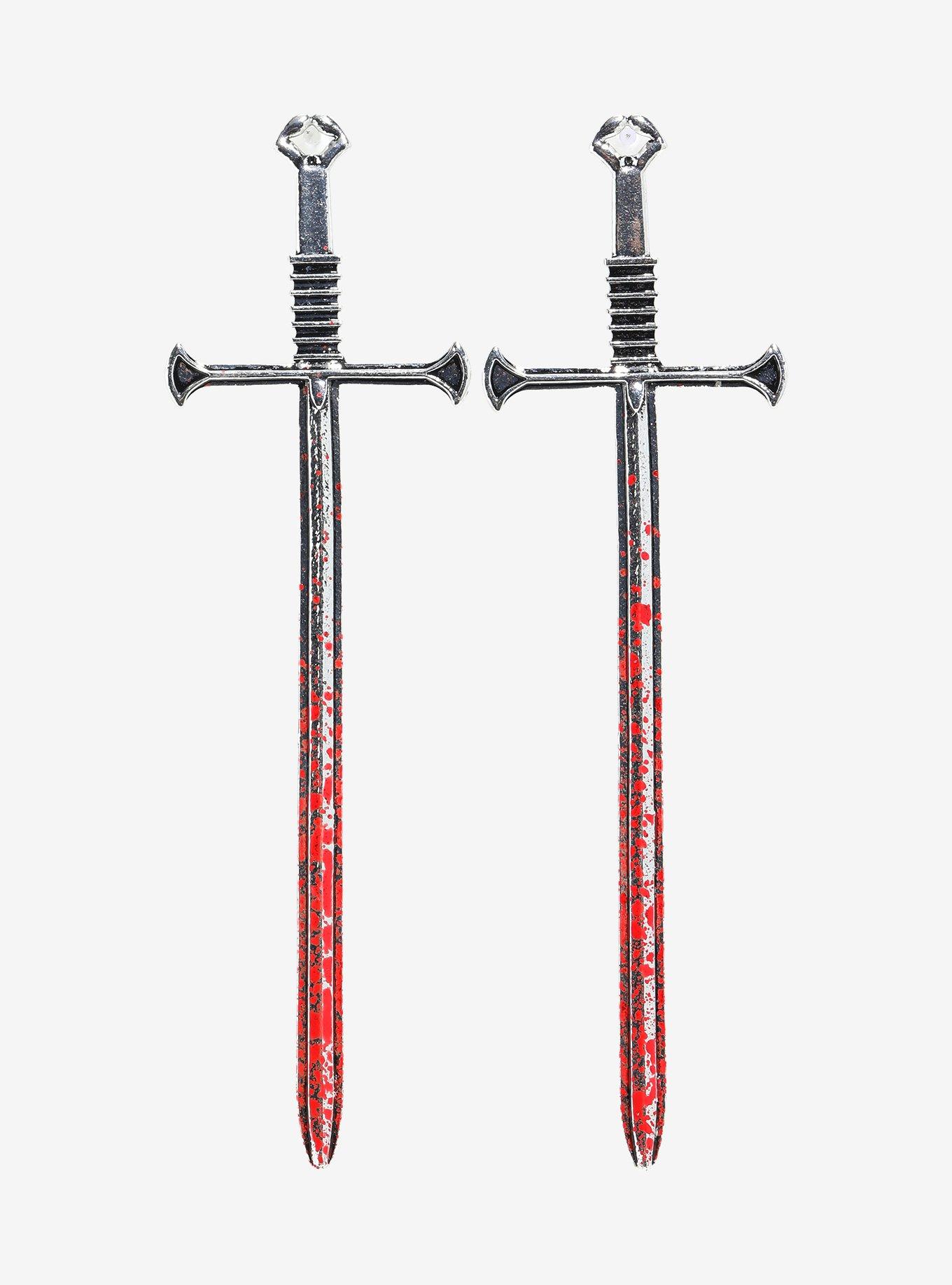 Social Collision Bloody Sword Hair Stick Set, , alternate