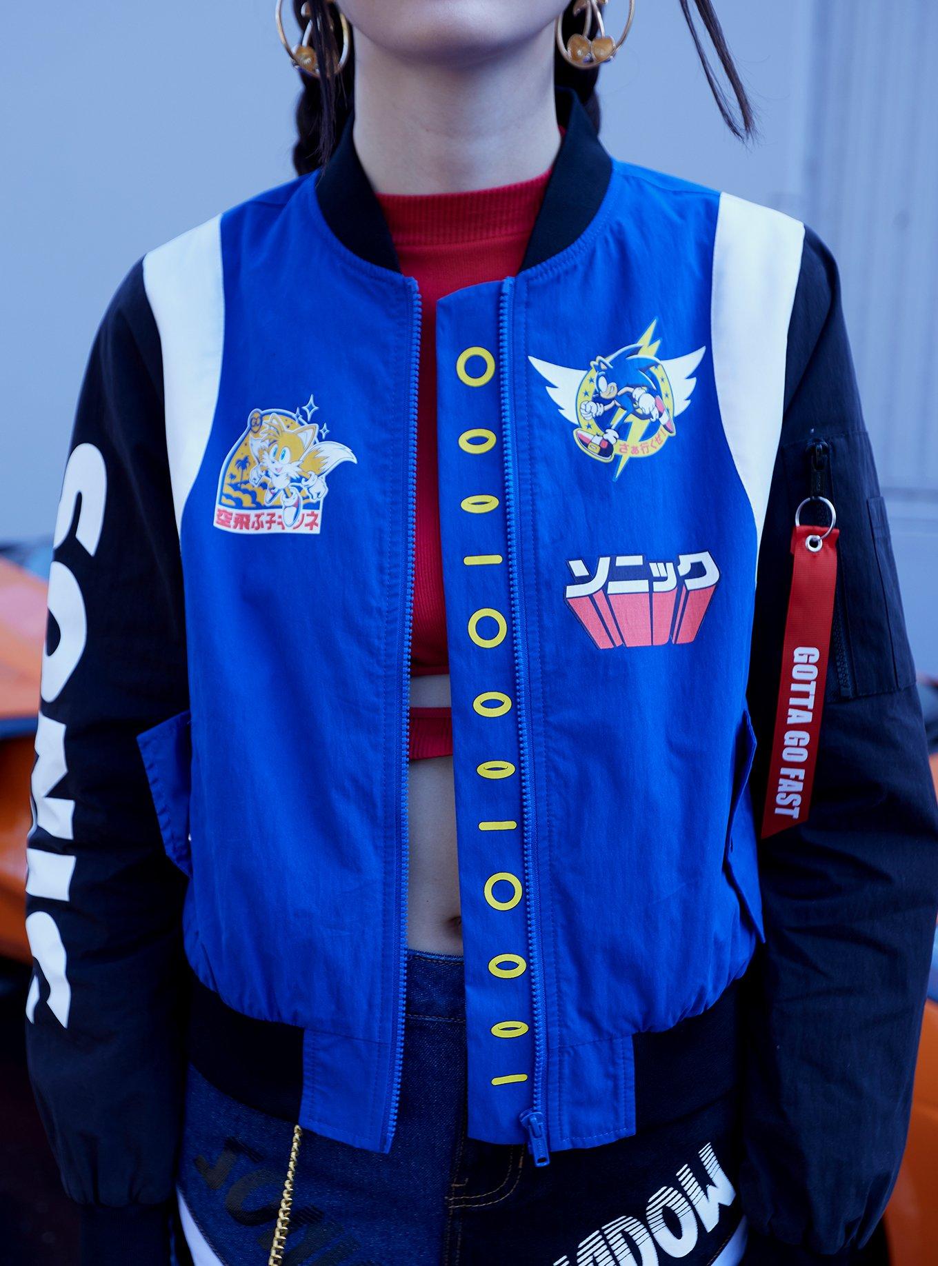 Sonic The Hedgehog Racing Girls Bomber Jacket, MULTI, alternate