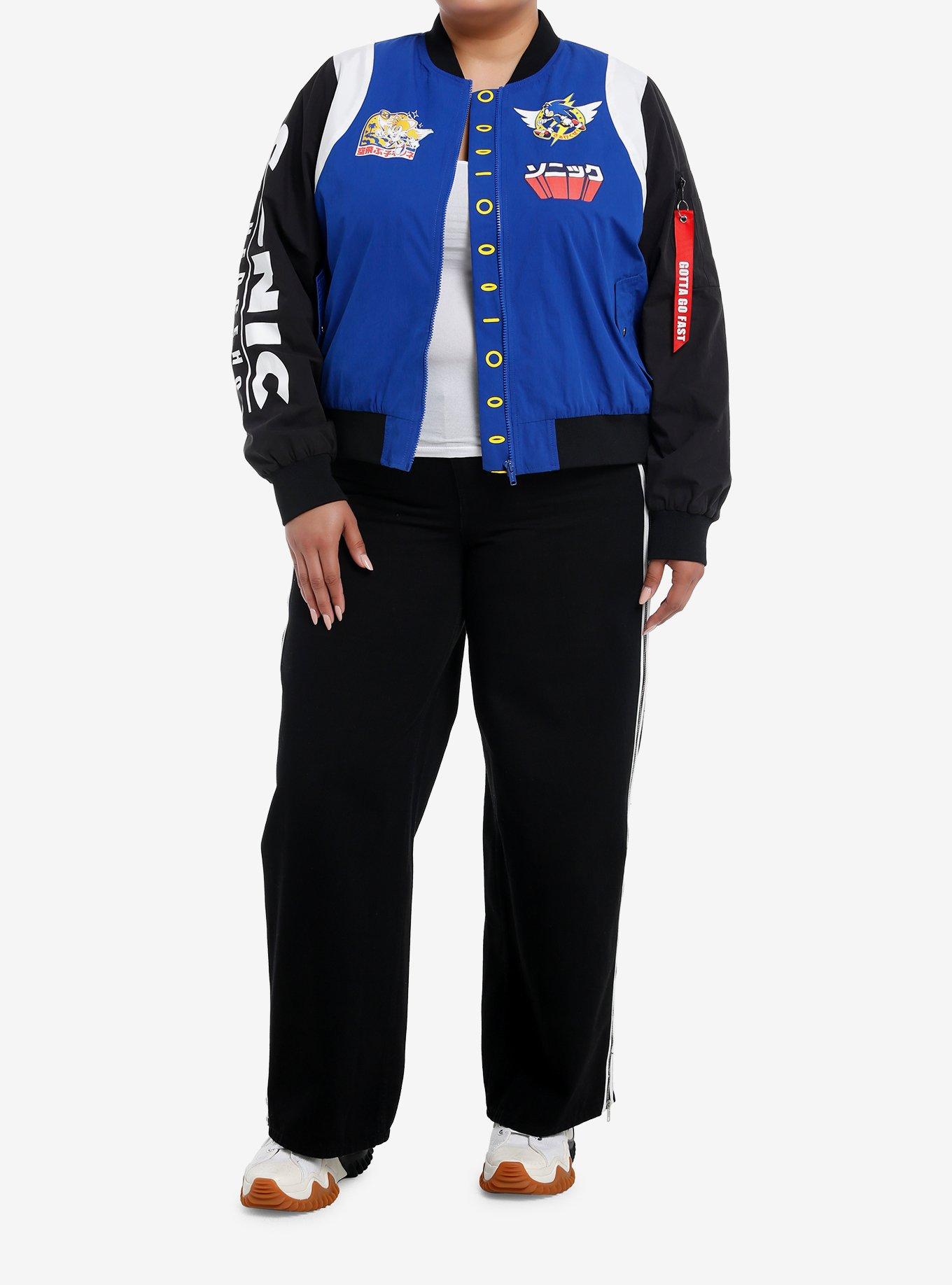 Sonic The Hedgehog Racing Girls Bomber Jacket Plus Size, MULTI, alternate