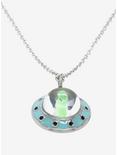 Cosmic Aura 3D UFO Necklace, , alternate