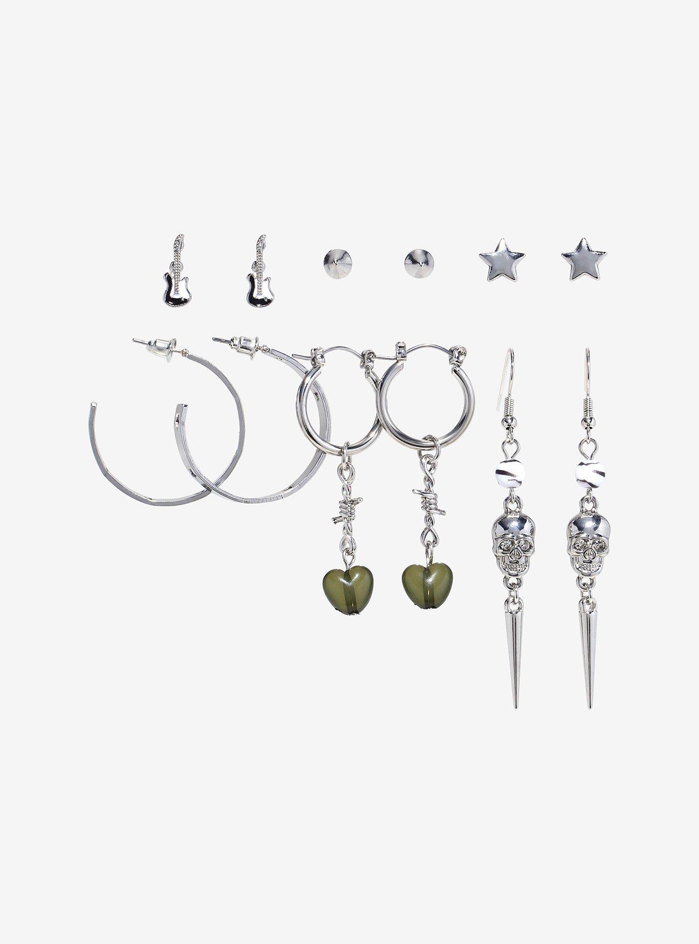 Social Collision Rockstar Grunge Earring Set, , hi-res