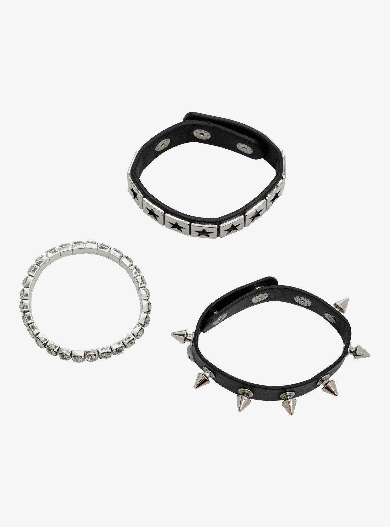 Social Collision Bling Cuff Bracelet Set, , alternate