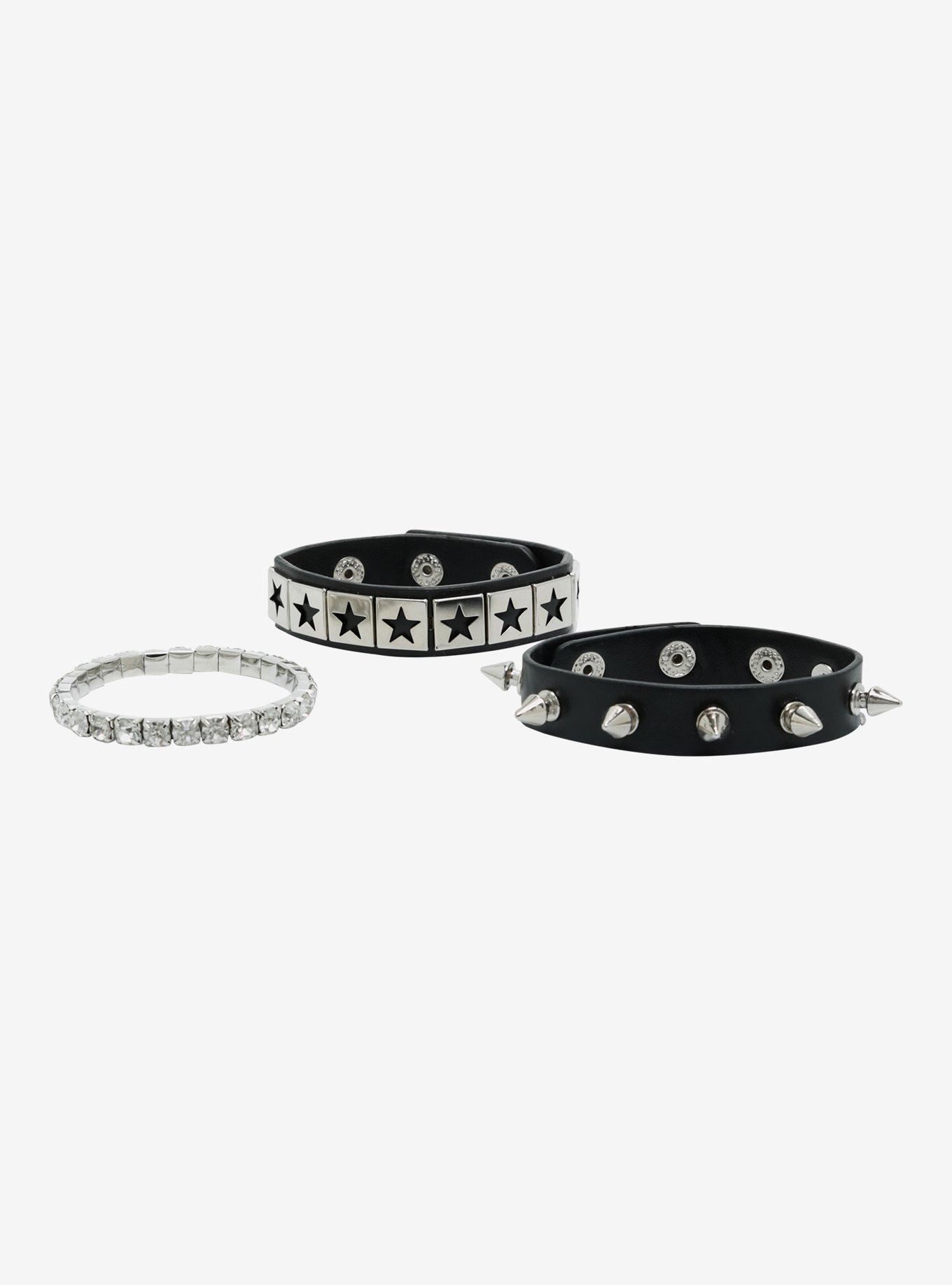 Social Collision Bling Cuff Bracelet Set