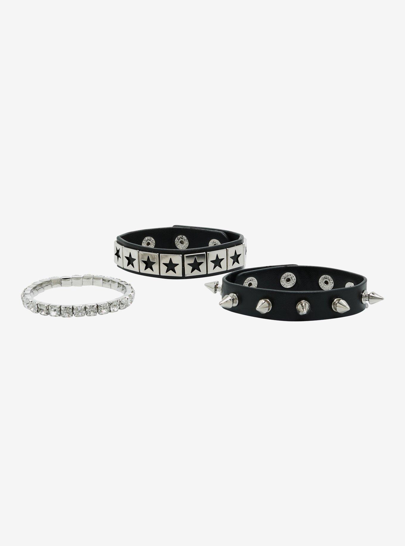 Social Collision Bling Cuff Bracelet Set, , alternate