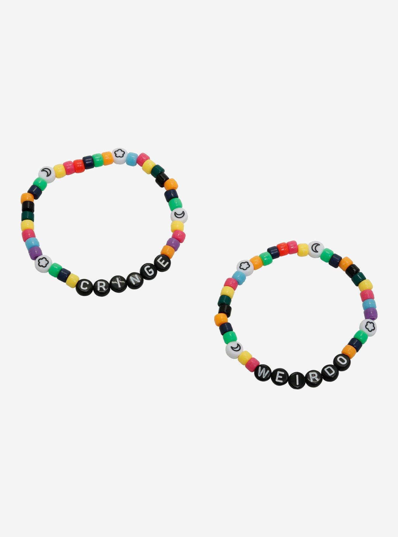 Cringe Weirdo Best Friend Beaded Bracelet Set, , alternate