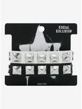Social Collision® Black & White Stud Cuff Bracelet Set, , alternate
