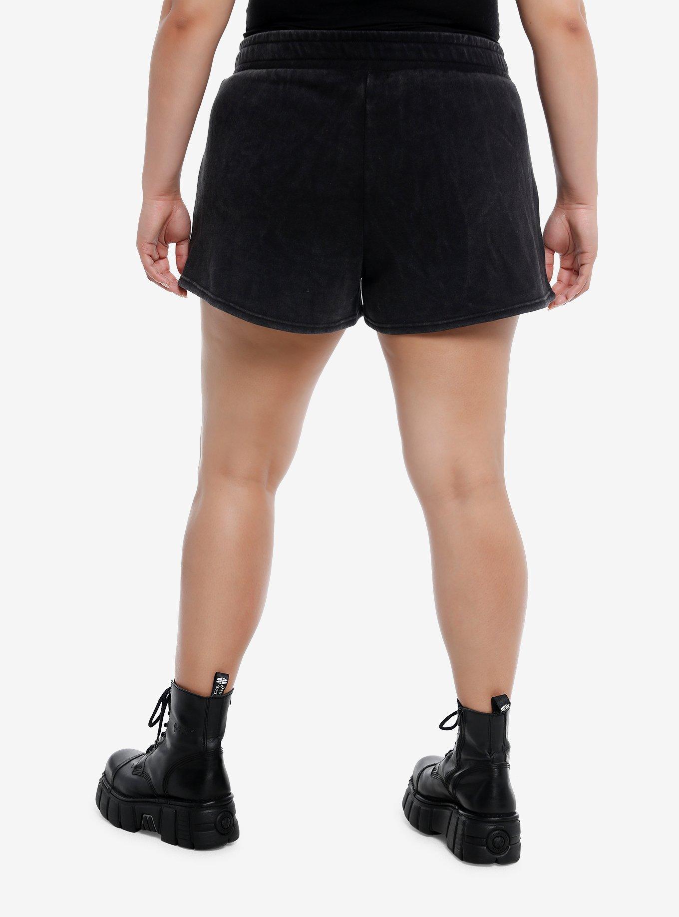 Destroy The System Wash Lounge Shorts Plus Size, , hi-res