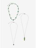 Thorn & Fable Green Celestial Stone Necklace Set, , alternate