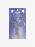 Cosmic Aura Purple Moon Star Necklace Set, , alternate
