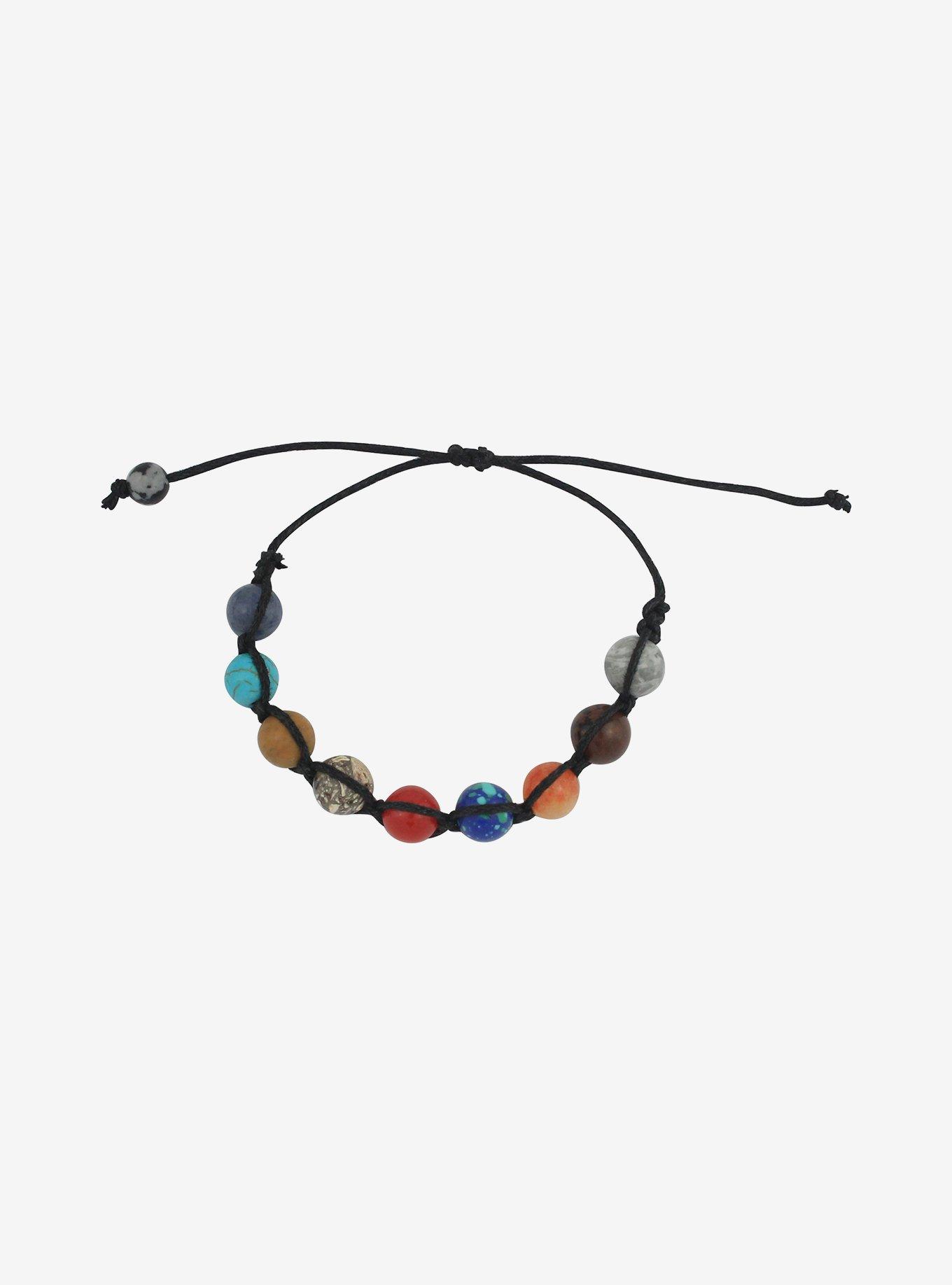 Cosmic Aura Planet Bead Cord Bracelet, , alternate
