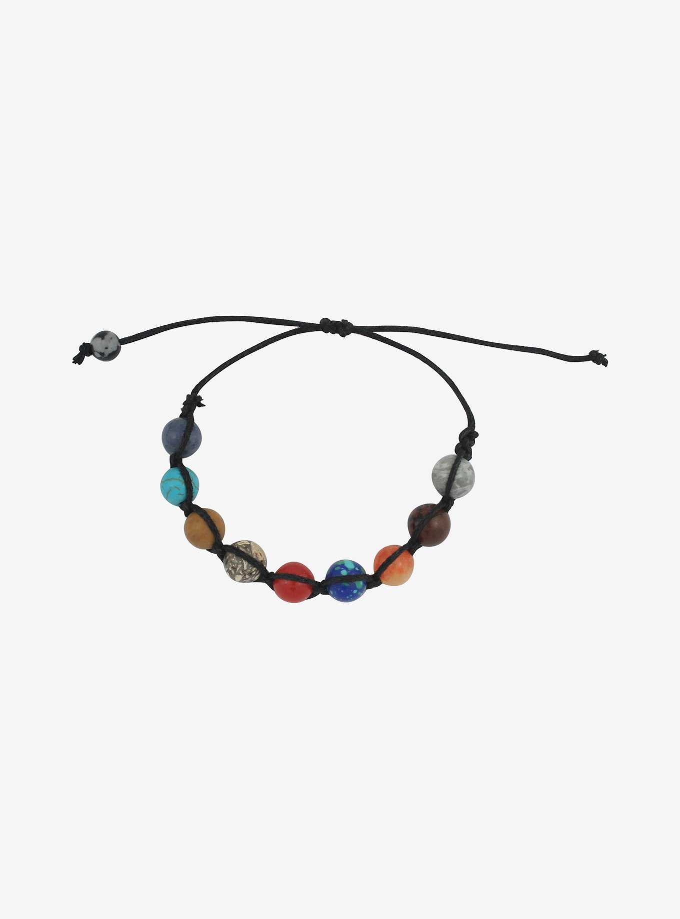 Cosmic Aura Planet Bead Cord Bracelet, , hi-res