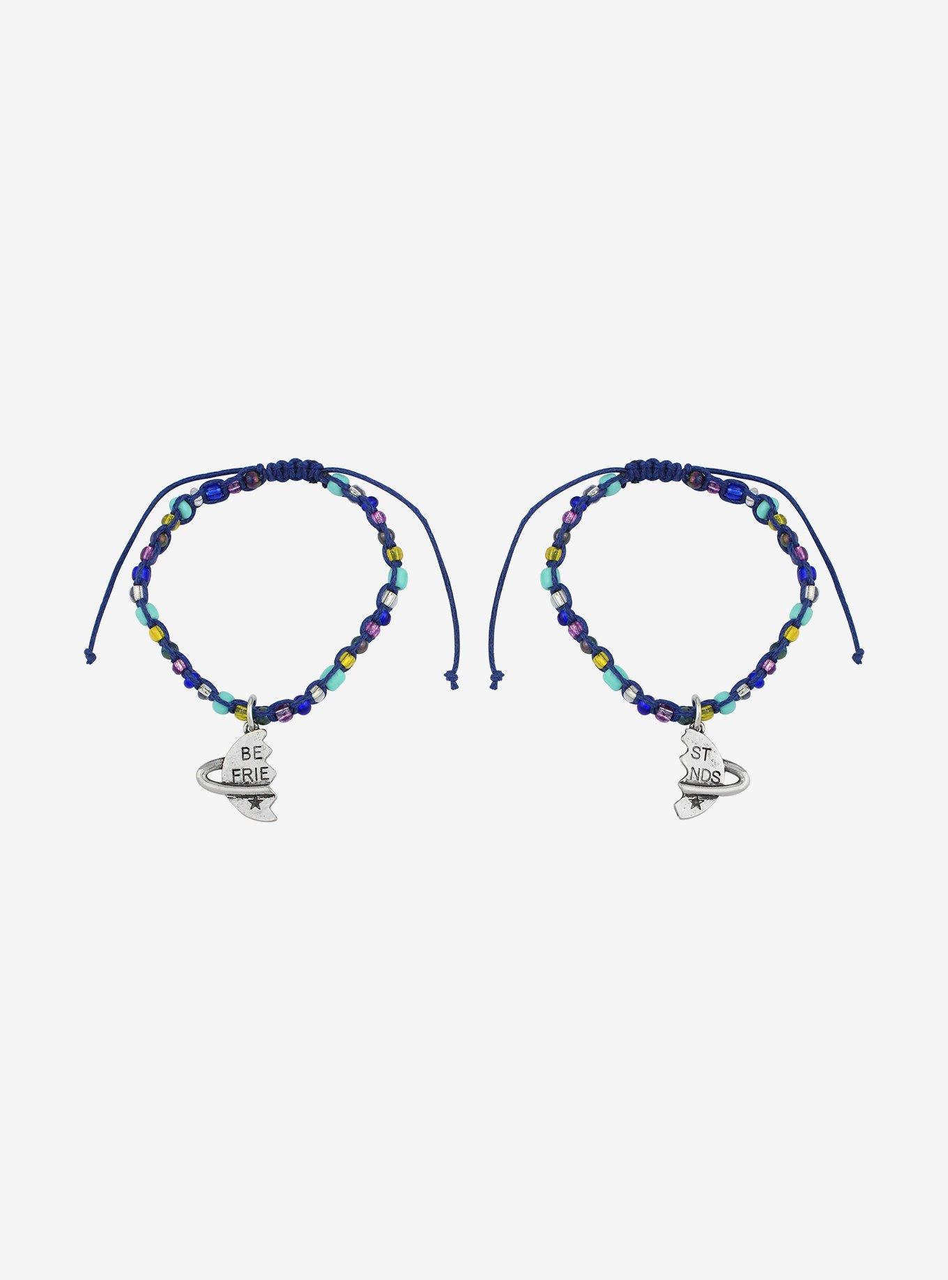 Cosmic Aura Planet Bead Best Friend Cord Bracelet Set, , alternate
