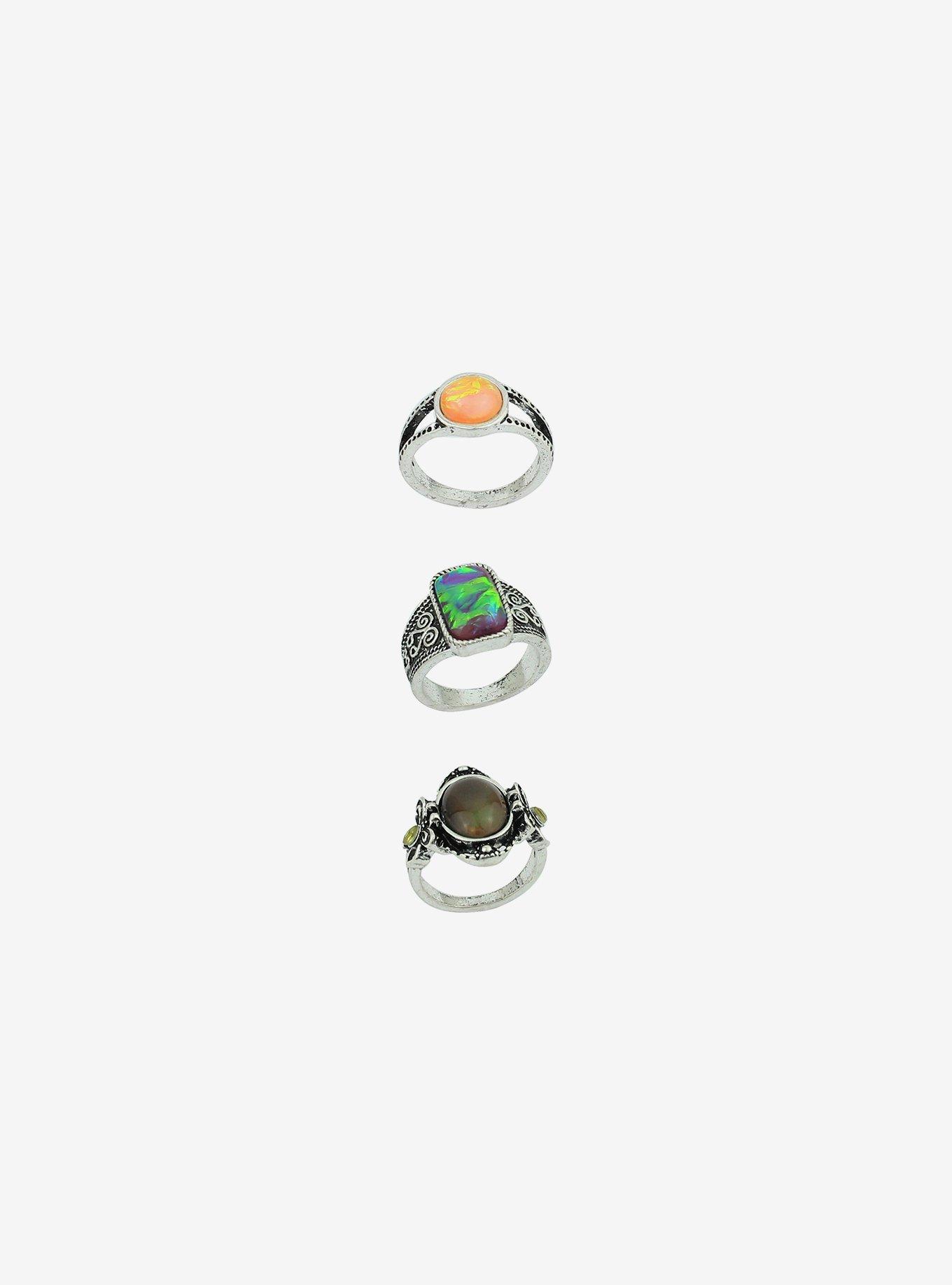 Ornate Mood Ring Set, , alternate