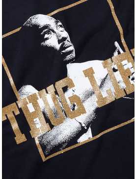 Tupac Thug Life Glitter Portrait Boyfriend Fit Girls T-Shirt, , hi-res