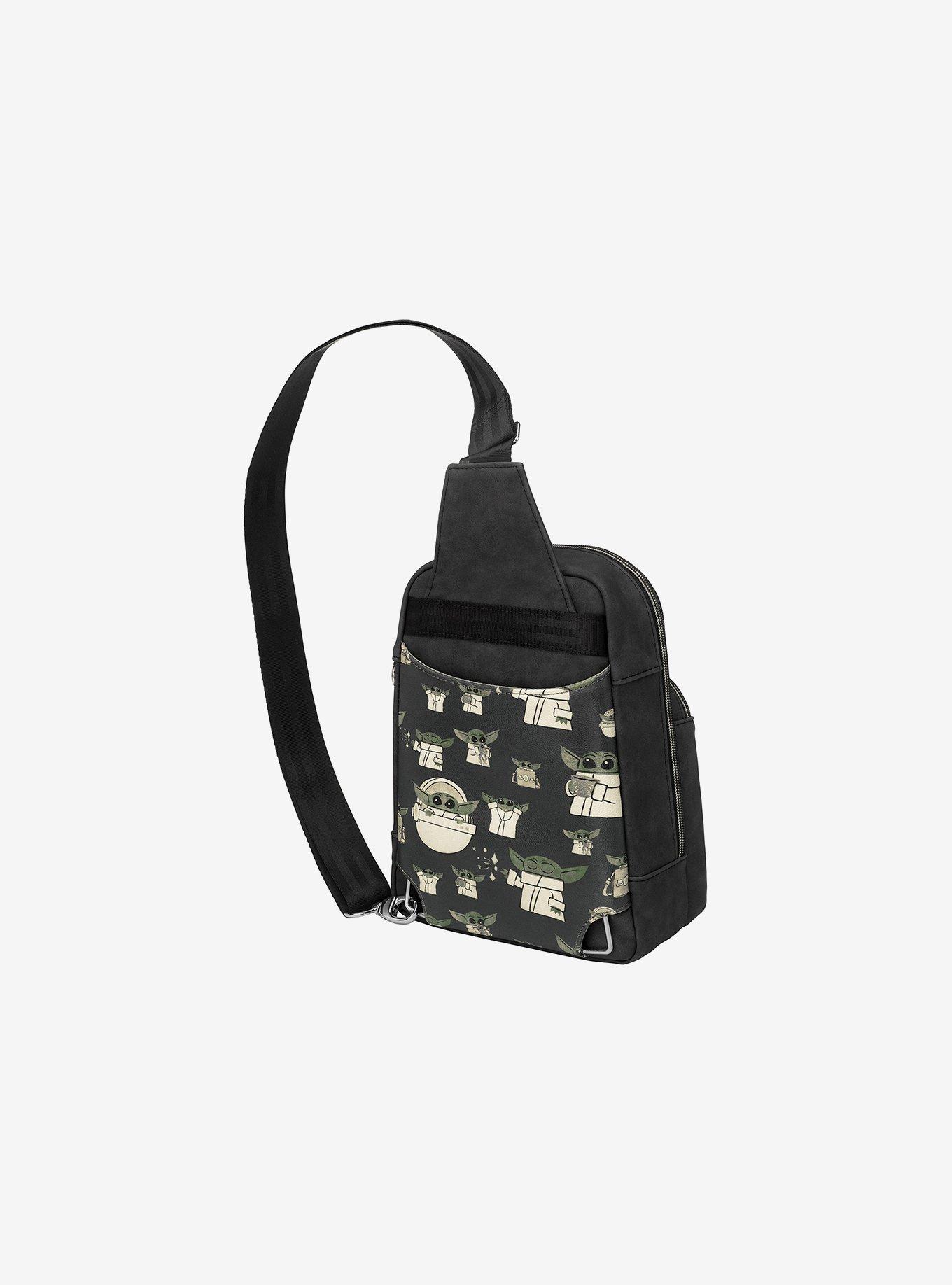 Petunia Pickle Bottom Star Wars The Mandalorian The Child Criss-Cross Sling Bag, , alternate