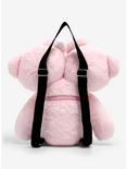 Pink Double Bear Head Plush Backpack, , alternate